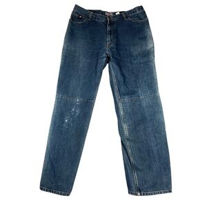 Joe Rocket Mens Steel Reinforced Motorcycle Riding Jeans Blue 38W (35) 34L (32)